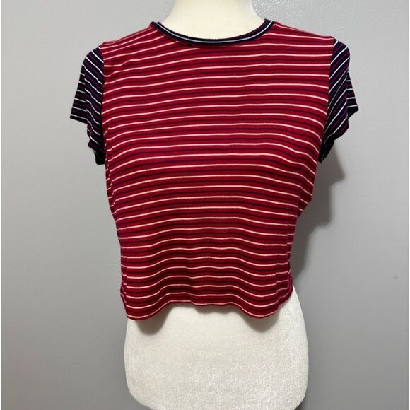 Urban Outfitters red white and blue crop top. Size M - Picture 1 of 6